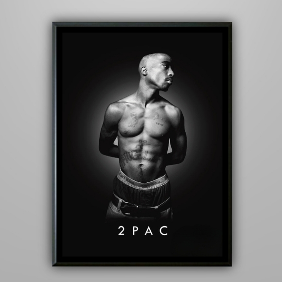 Tupac Sexy Shirt off Framed 11x14 - Picture 1 of 1